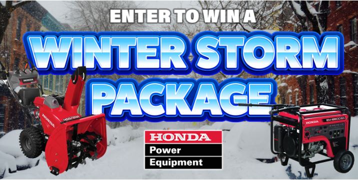 This Winter Storm Package Includes a Generator, Snowblower And Could Be Yours!