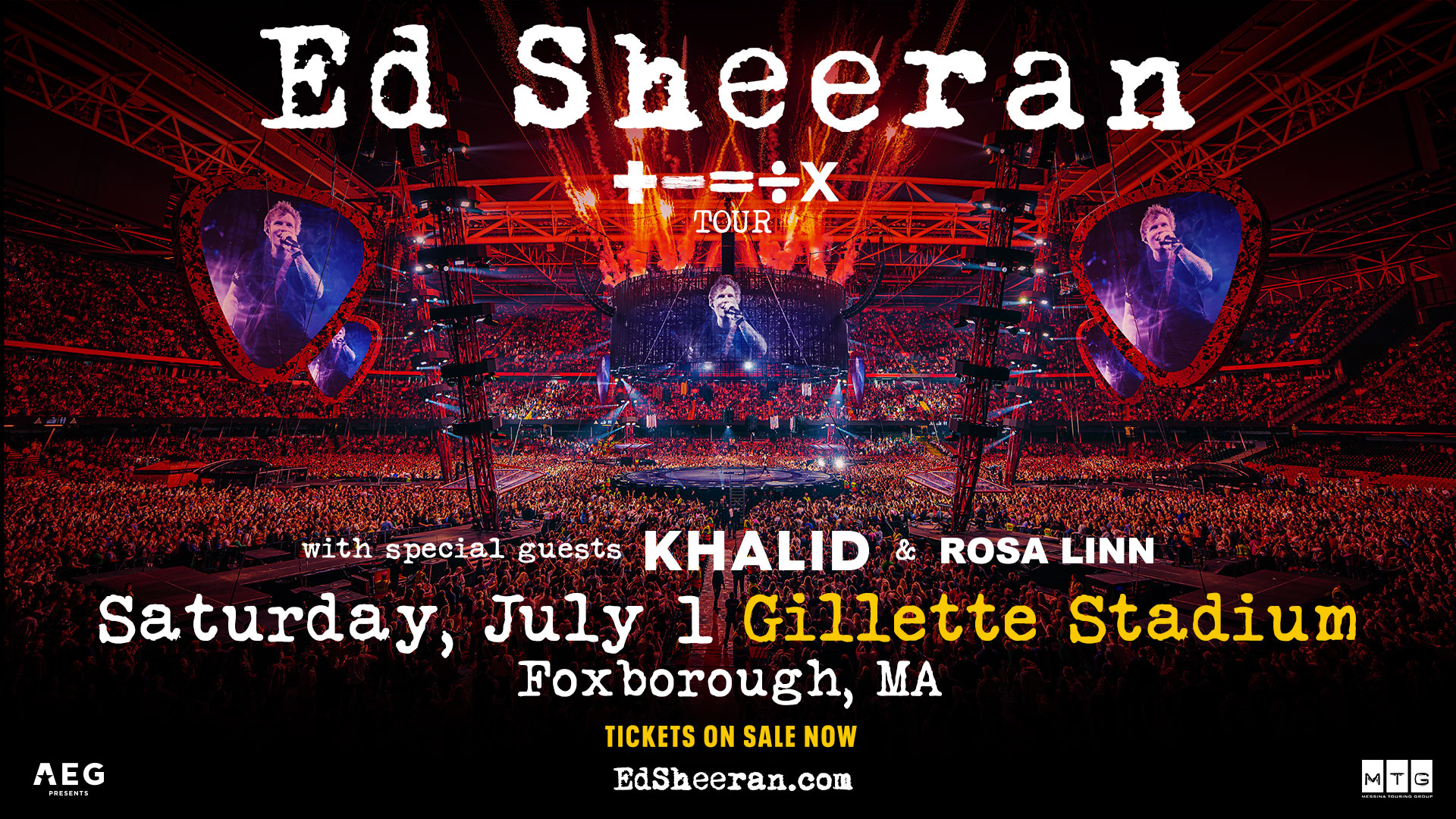 Win Tickets to See Ed Sheeran, Khalid on ‘The Mathematics Tour’ at Gillette Next Summer