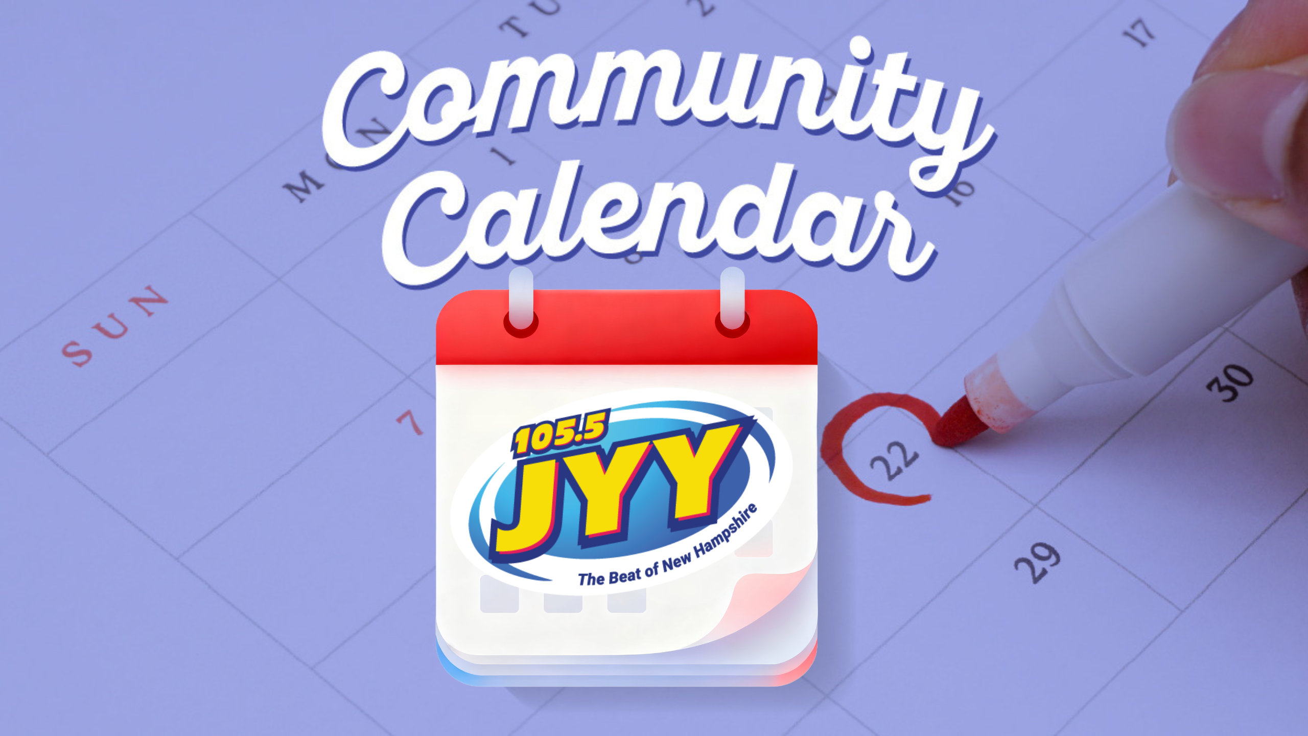 105.5 JYY’s Community Calendar